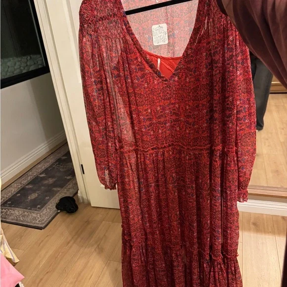 Free People Chiffon Tiered Dress - Picture 7 of 7